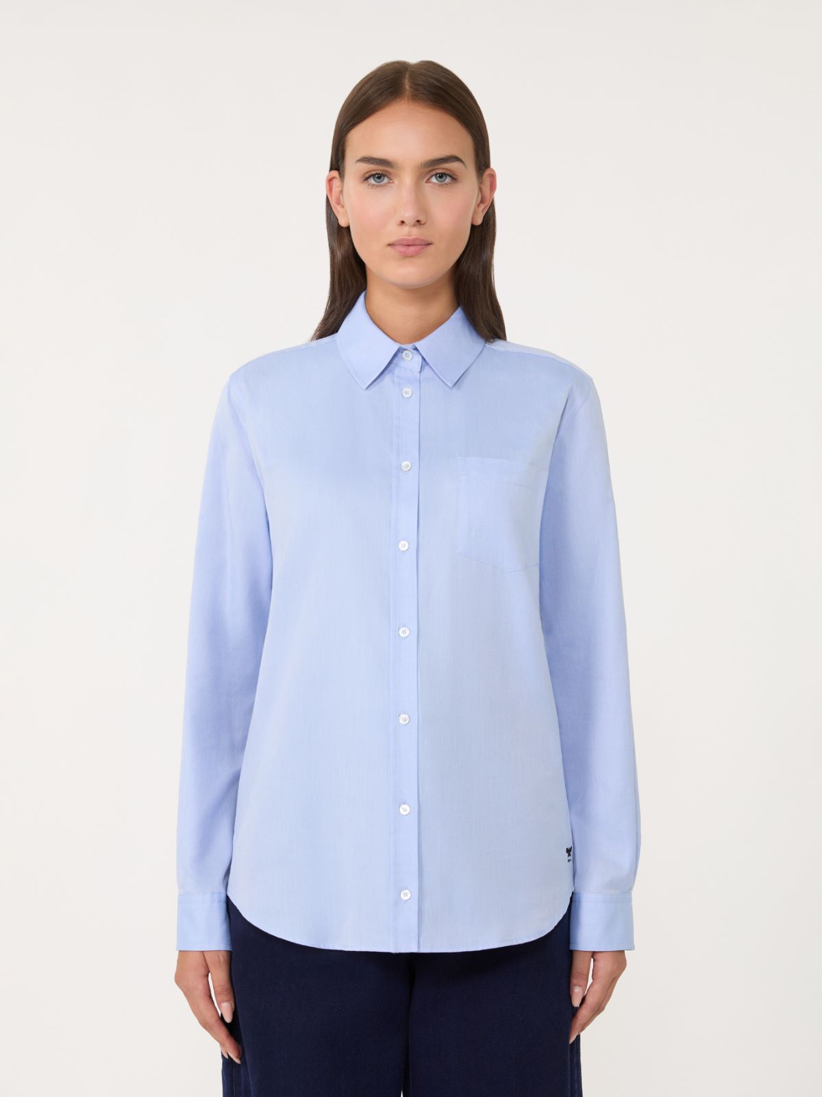 Cotton Oxford shirt - LIGHT BLUE - Weekend - 2