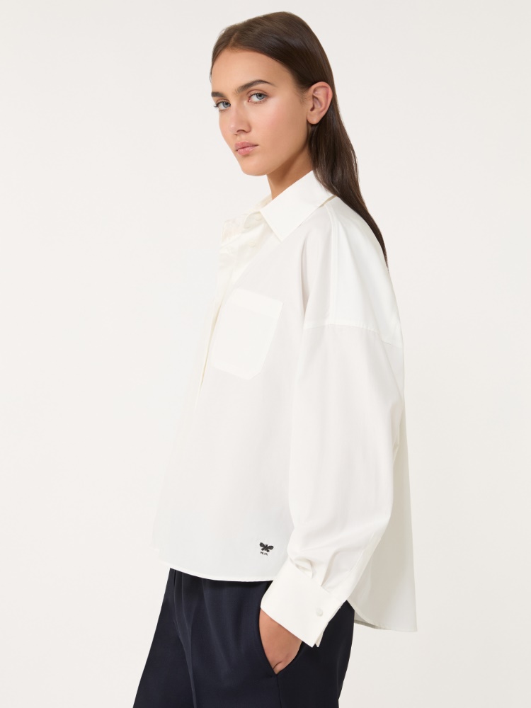 Oversized poplin shirt - WHITE - Weekend
