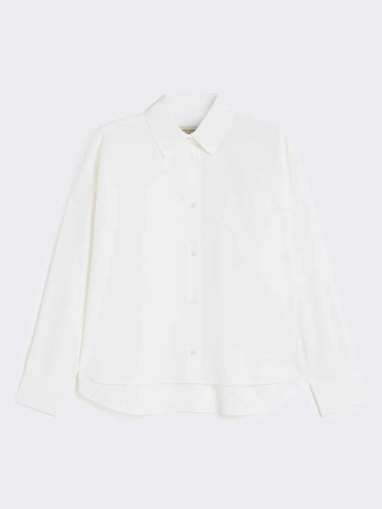 Oversized poplin shirt - WHITE - Weekend - 2