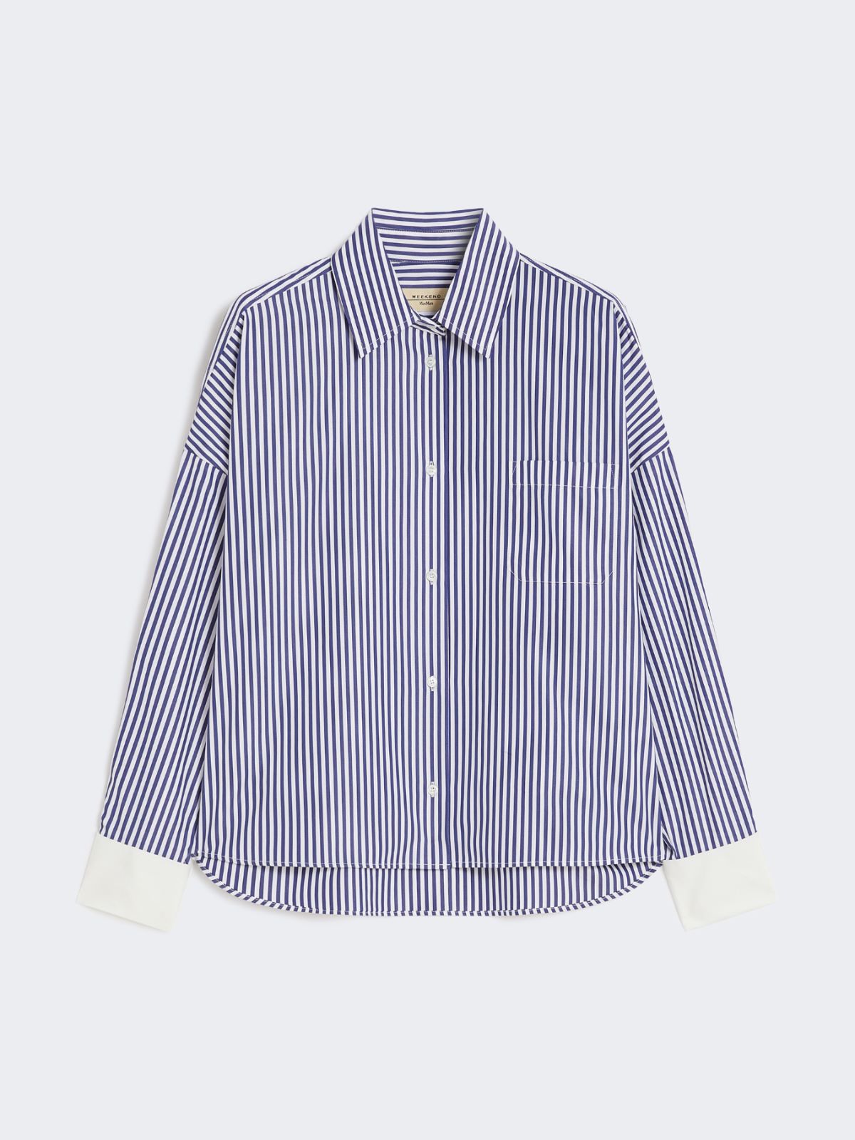 Oversized poplin shirt - NAVY - Weekend - 6