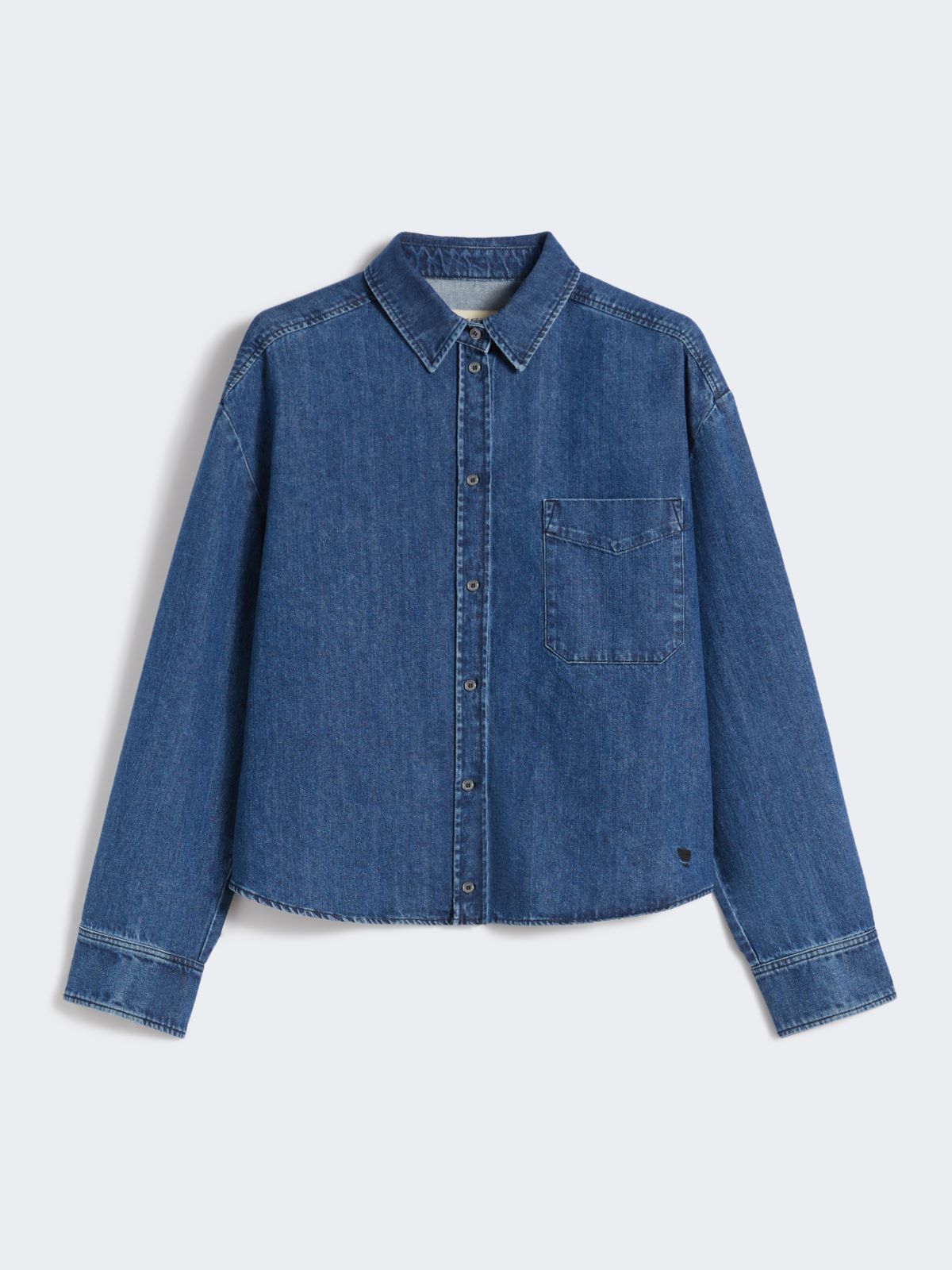Boxy denim shirt - NAVY - Weekend - 7