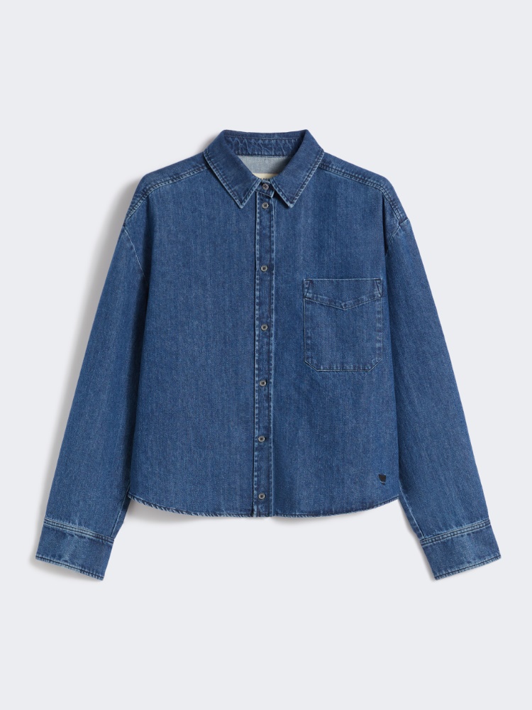 Boxy denim shirt - NAVY - Weekend