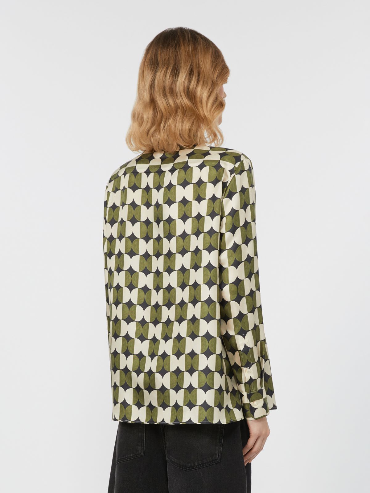Camicia in twill stampato - NERO - Weekend - 3