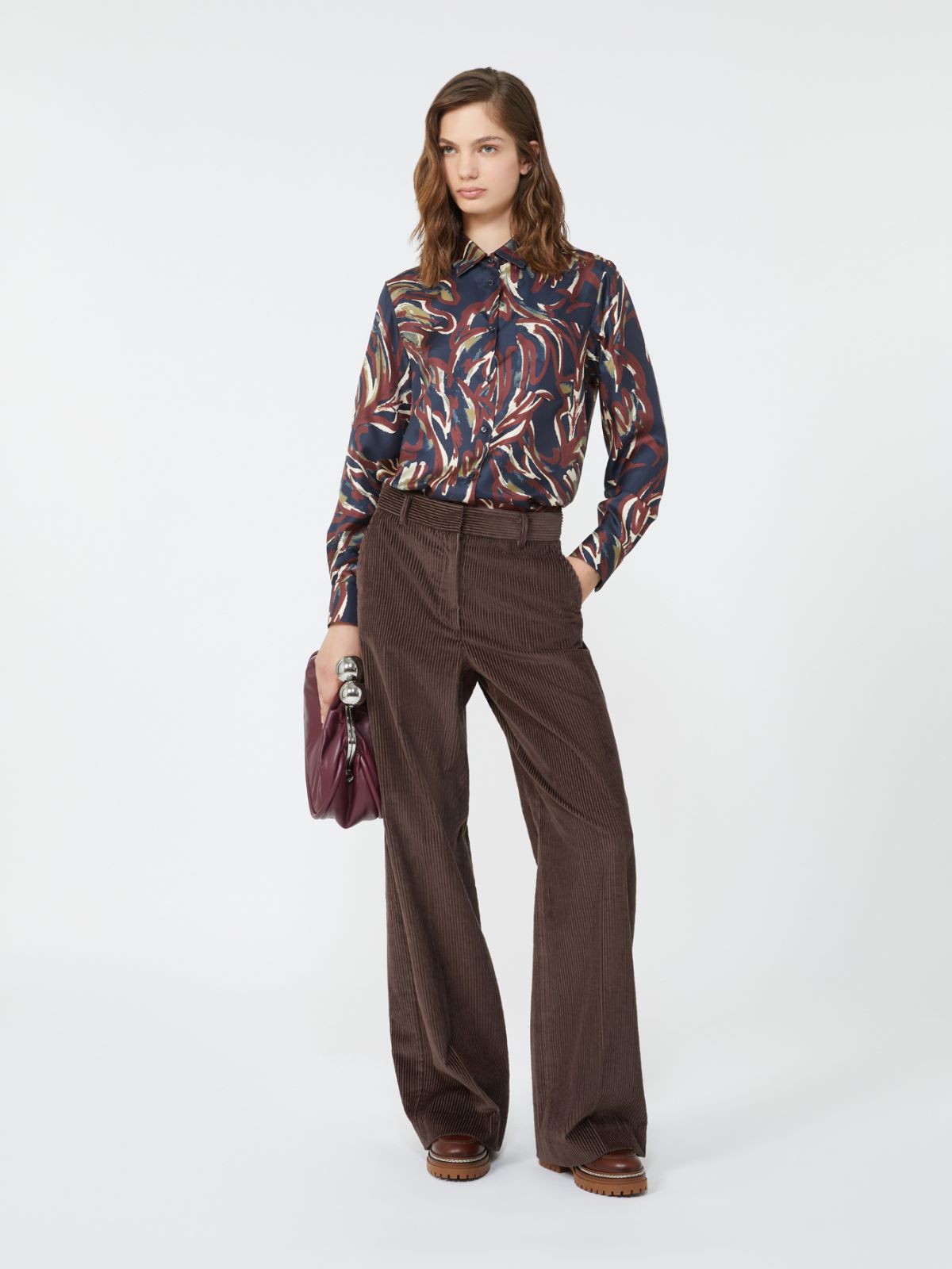 Printed twill shirt - ULTRAMARINE - Weekend