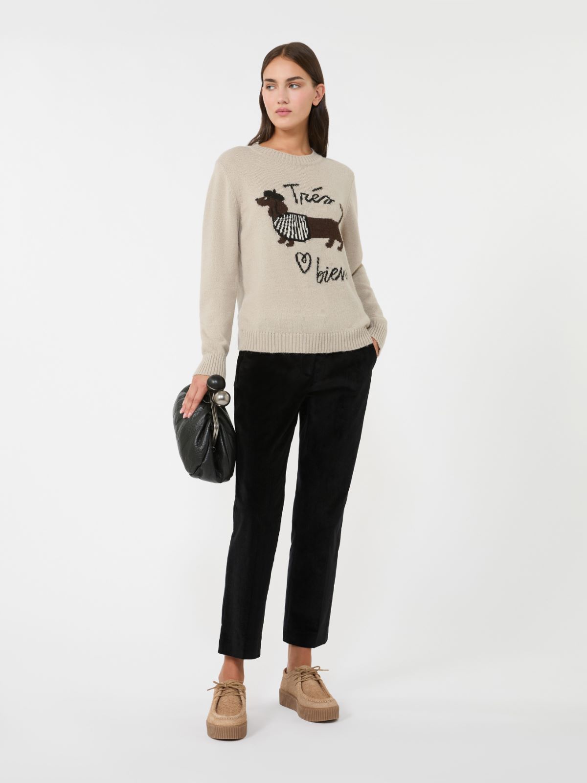 Corduroy trousers - BLACK - Weekend
