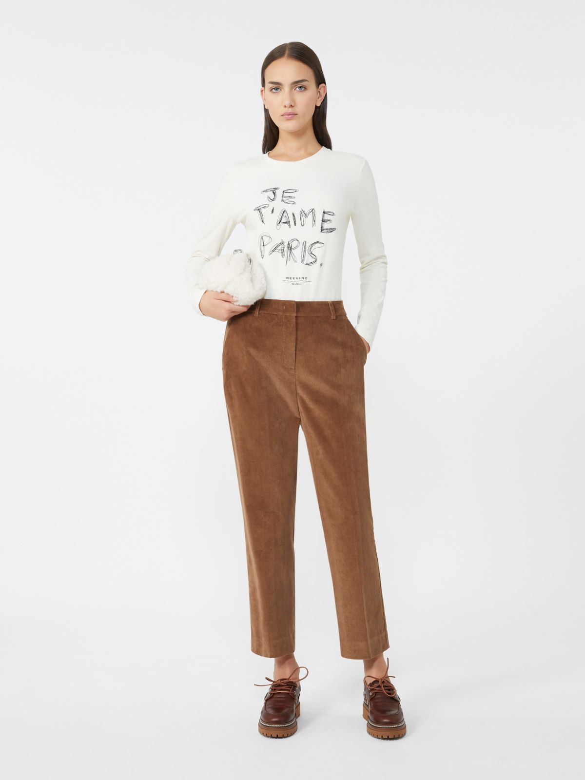 Corduroy trousers - HAZELNUT BROWN - Weekend