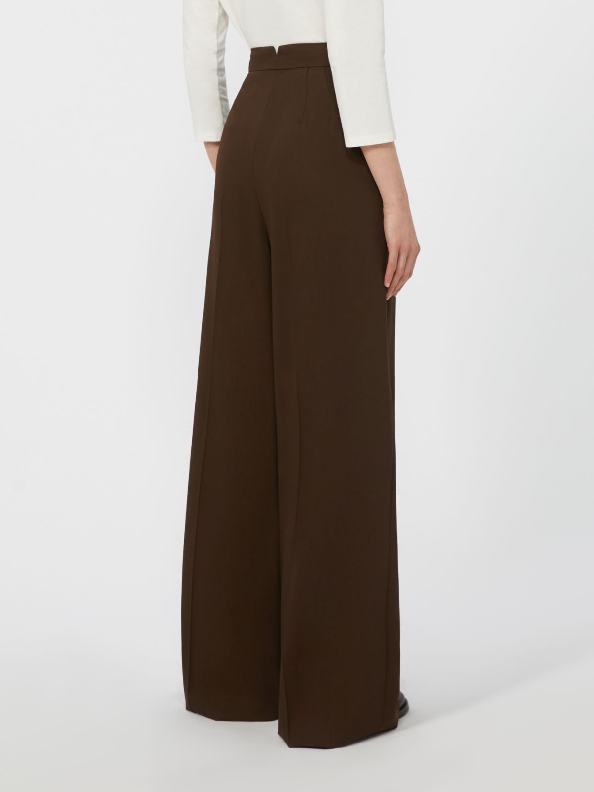 Wool twill trousers - DARK BROWN - Weekend - 3