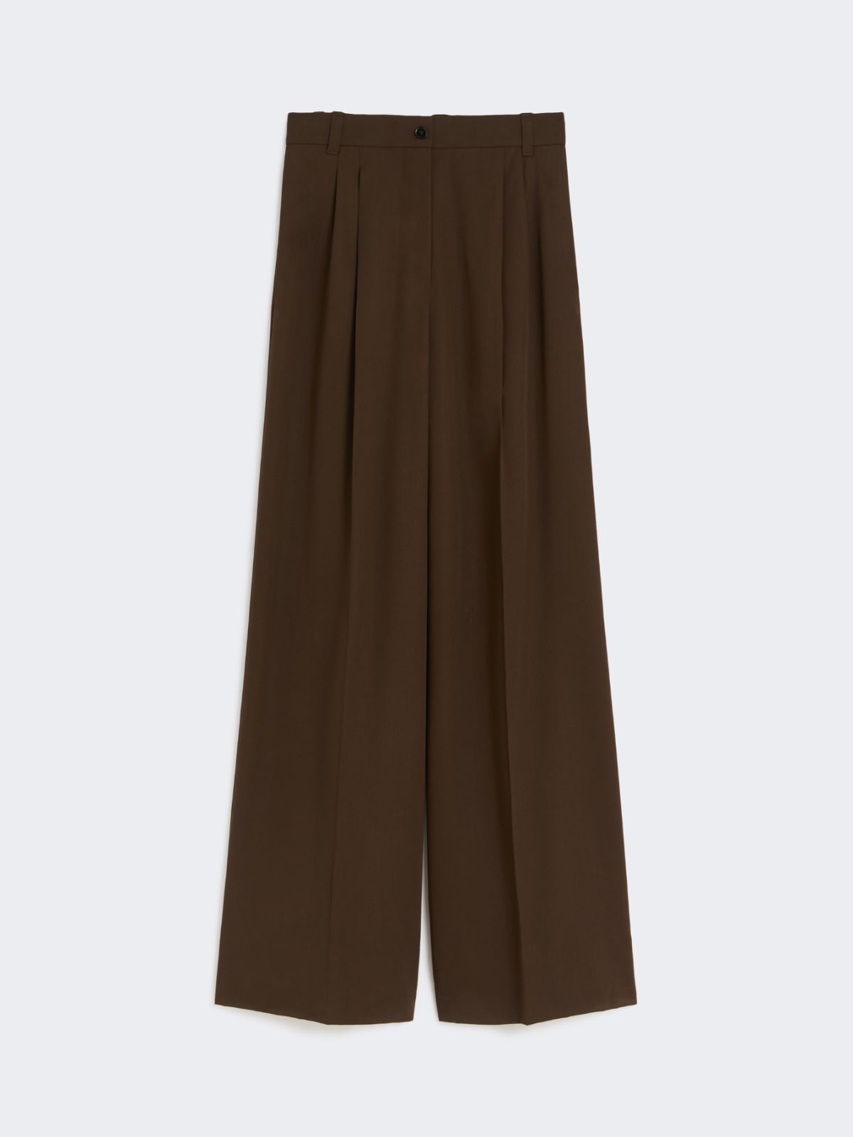 Wool twill trousers - DARK BROWN - Weekend - 5