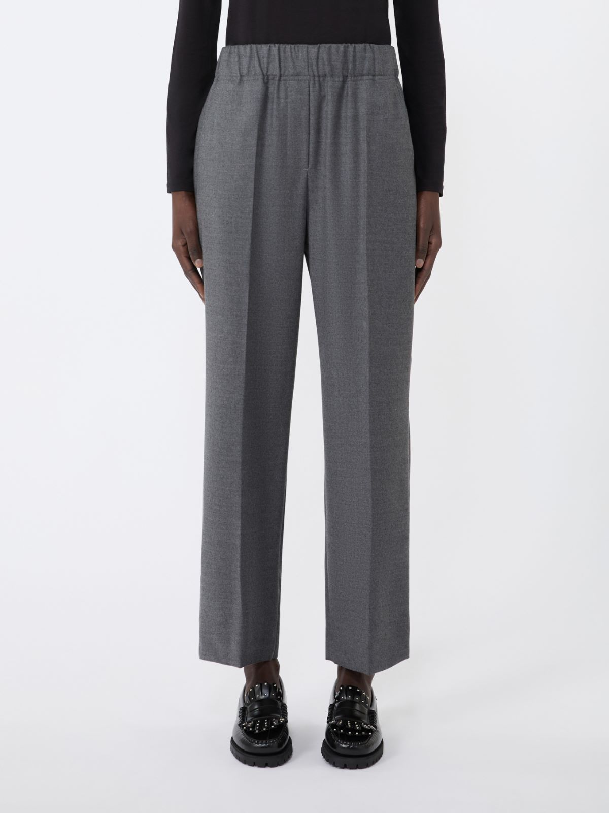 Wool flannel trousers - MEDIUM GREY - Weekend - 2