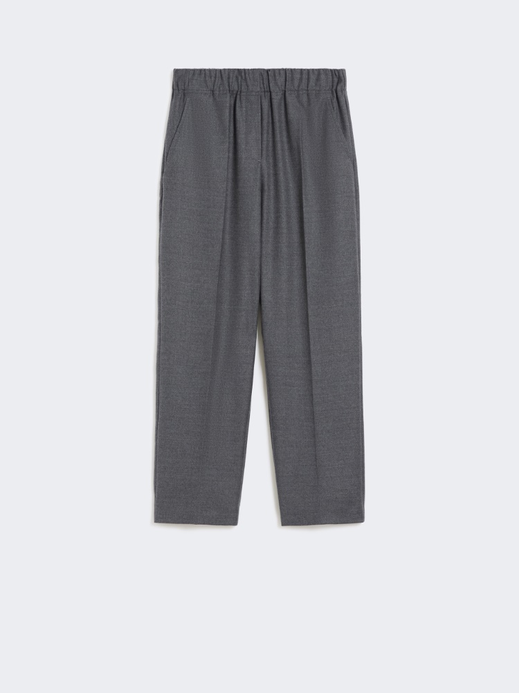 Wool flannel trousers - MEDIUM GREY - Weekend - 5
