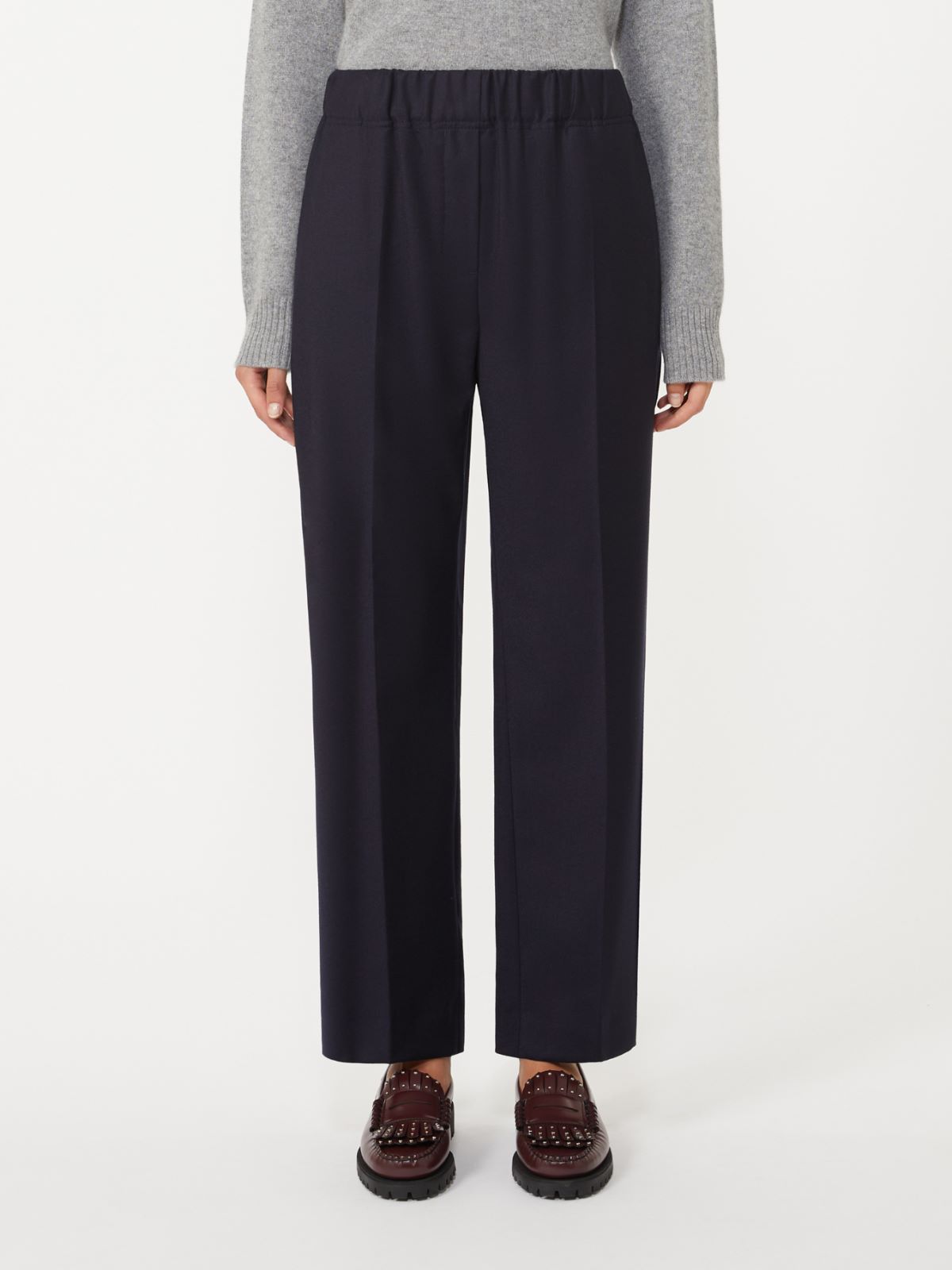 Wool flannel trousers - NAVY - Weekend - 2