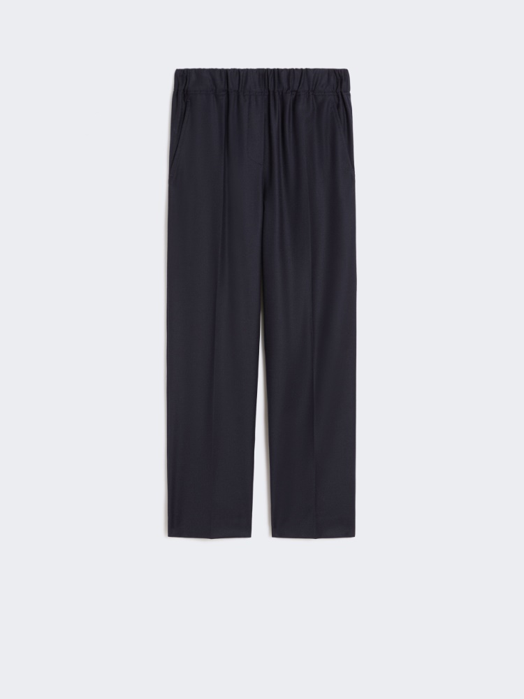 Wool flannel trousers - NAVY - Weekend - 5