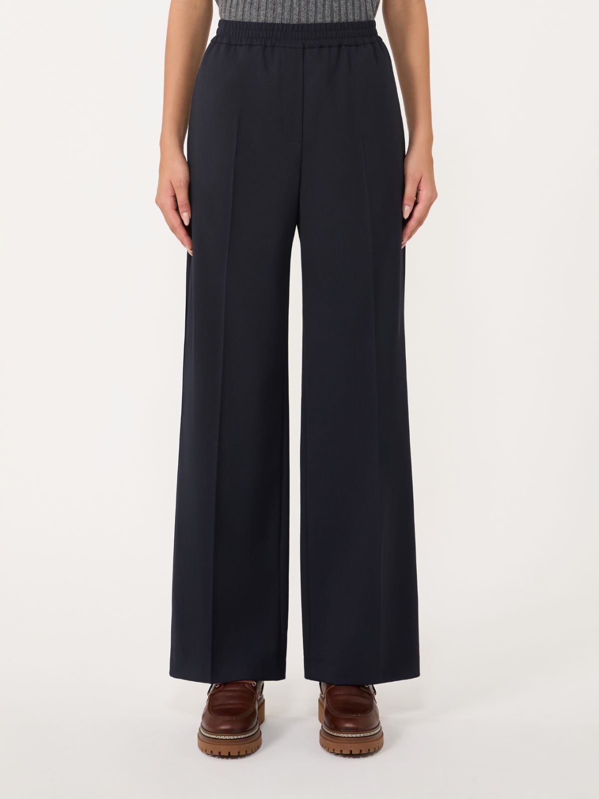 Technical gabardine wool trousers‎‎ - NAVY - Weekend - 2