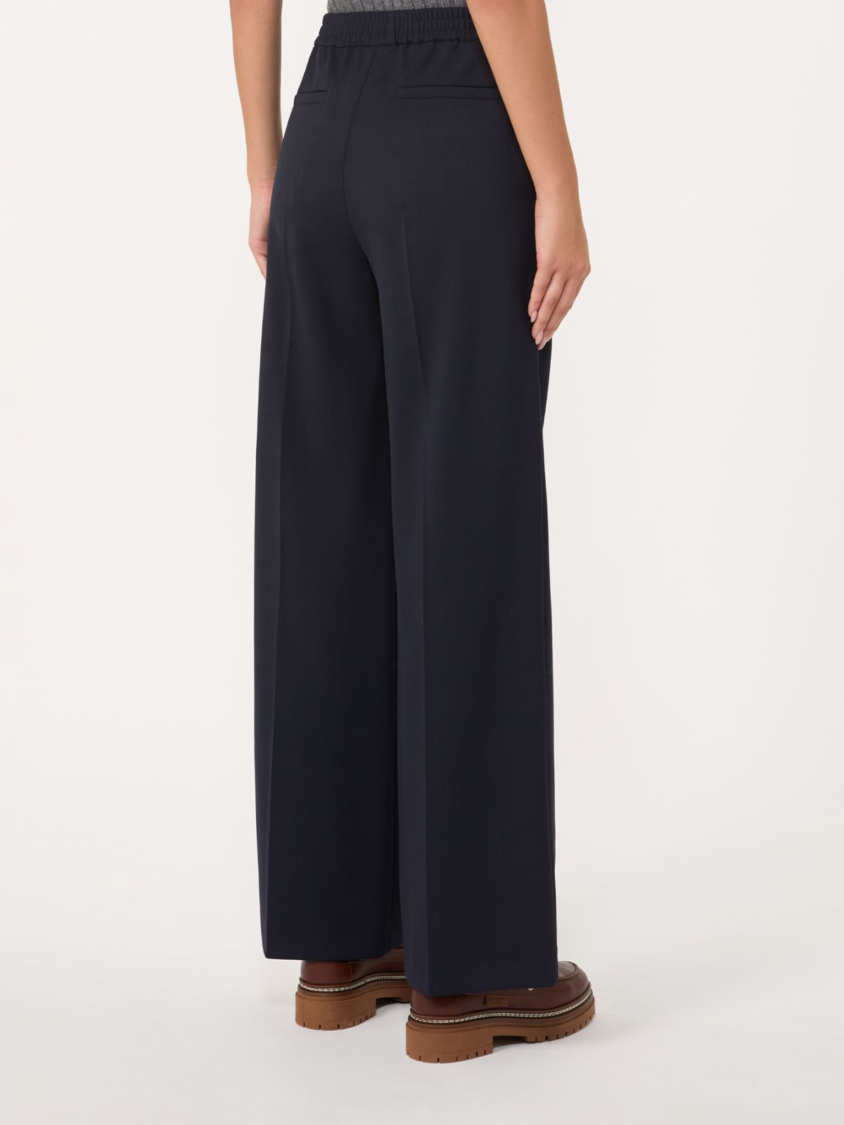 Technical gabardine wool trousers‎‎ - NAVY - Weekend - 3