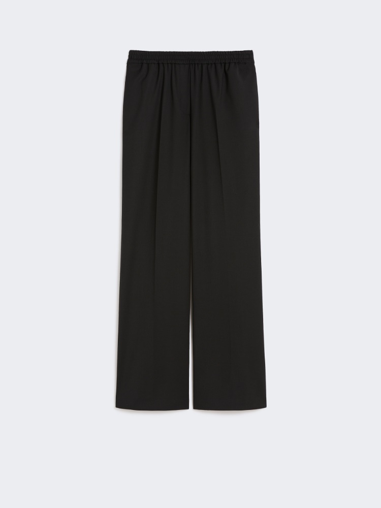 Technical gabardine wool trousers‎‎ - BLACK - Weekend - 5