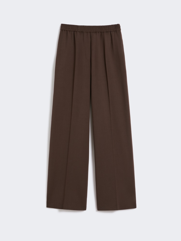 Technical gabardine wool trousers‎‎ - CHOCOLATE - Weekend - 5