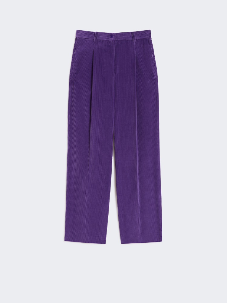 Cotton velvet trousers - PURPLE - Weekend - 5