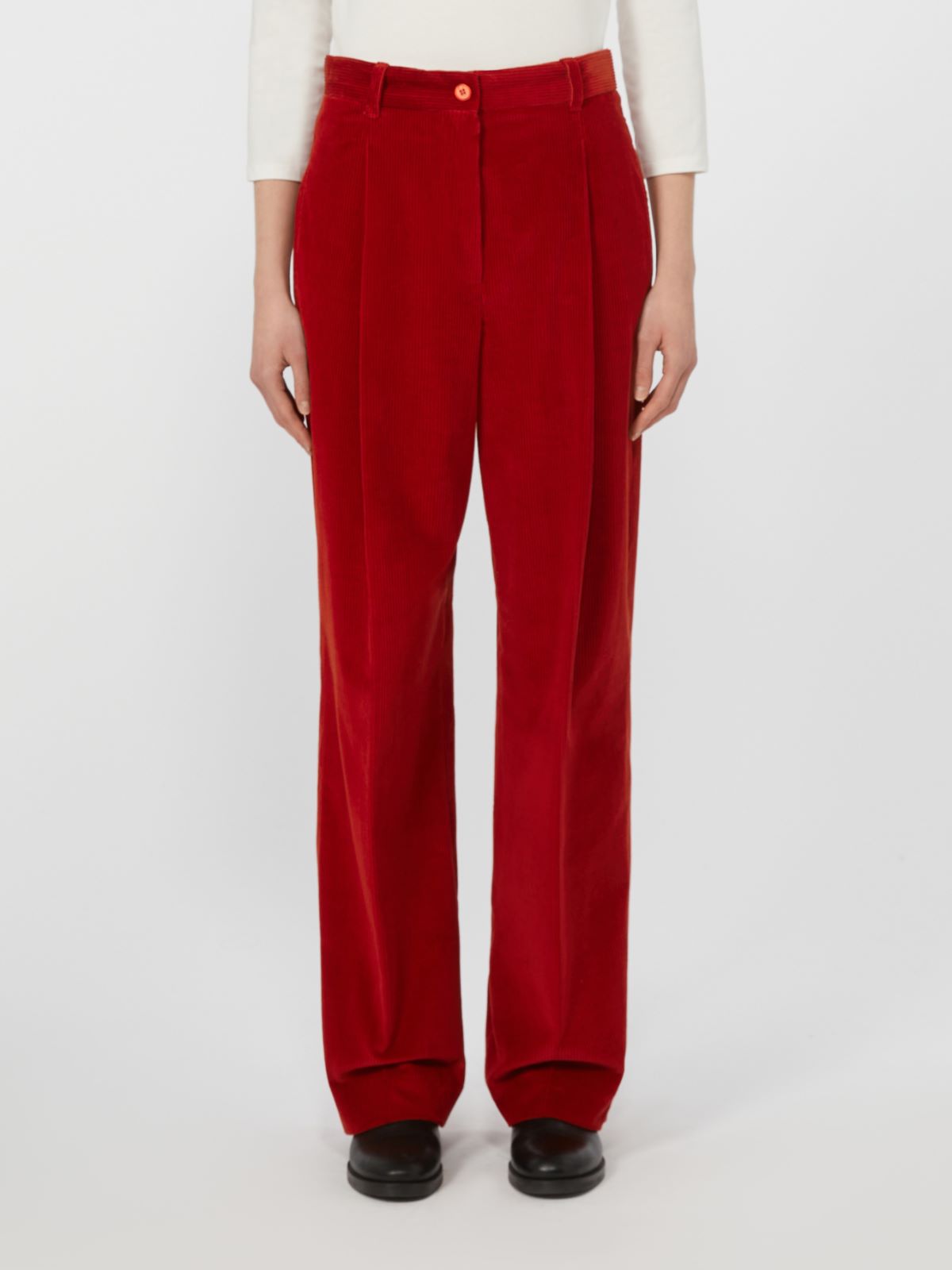 Cotton velvet trousers - RED - Weekend - 2