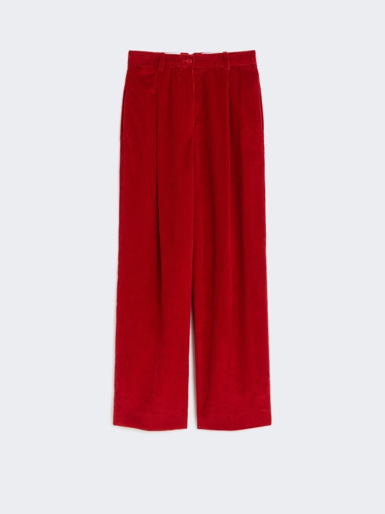 Cotton velvet trousers - RED - Weekend - 5