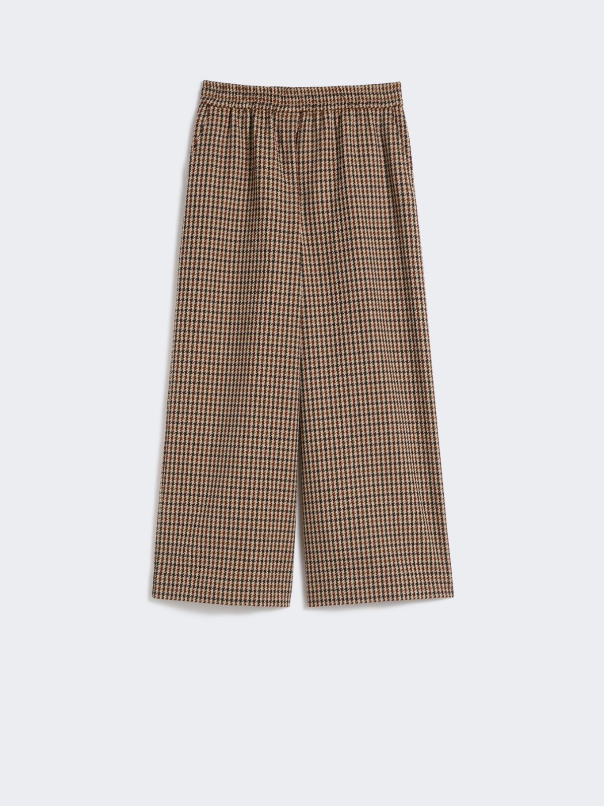 Basketweave wool and cotton trousers - WINE-COLOURED - Weekend - 5
