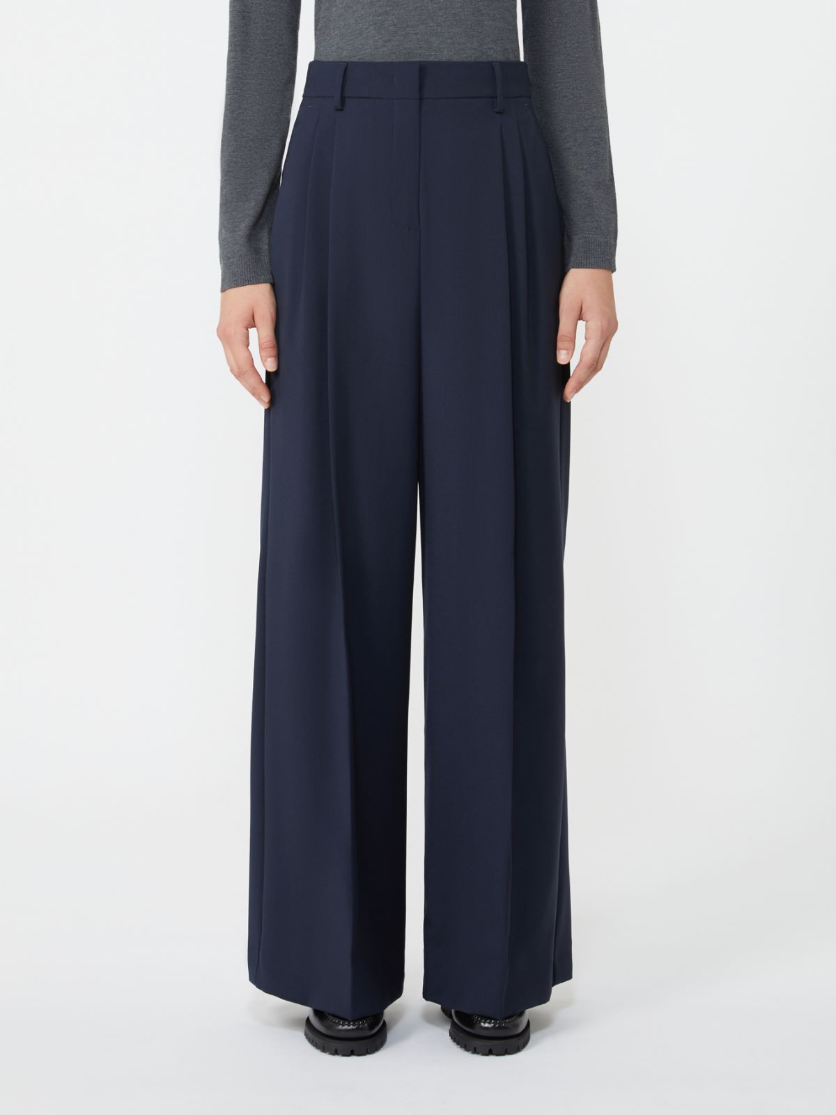Stretch wool trousers - NAVY - Weekend - 2