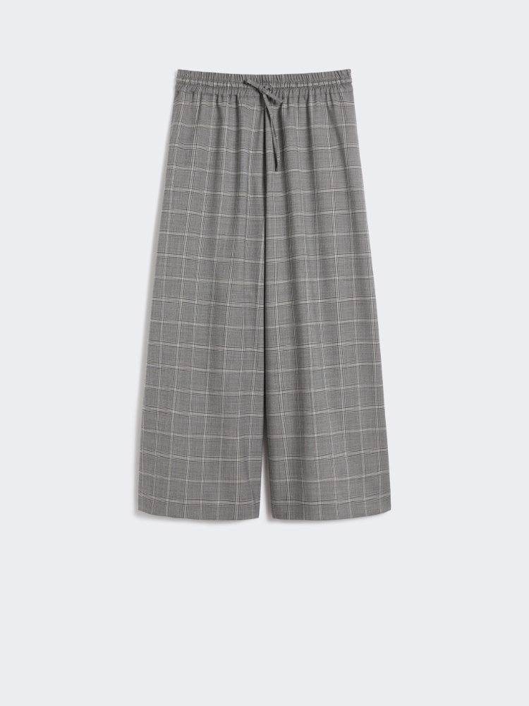 Prince of Wales wool trousers - MEDIUM GREY - Weekend