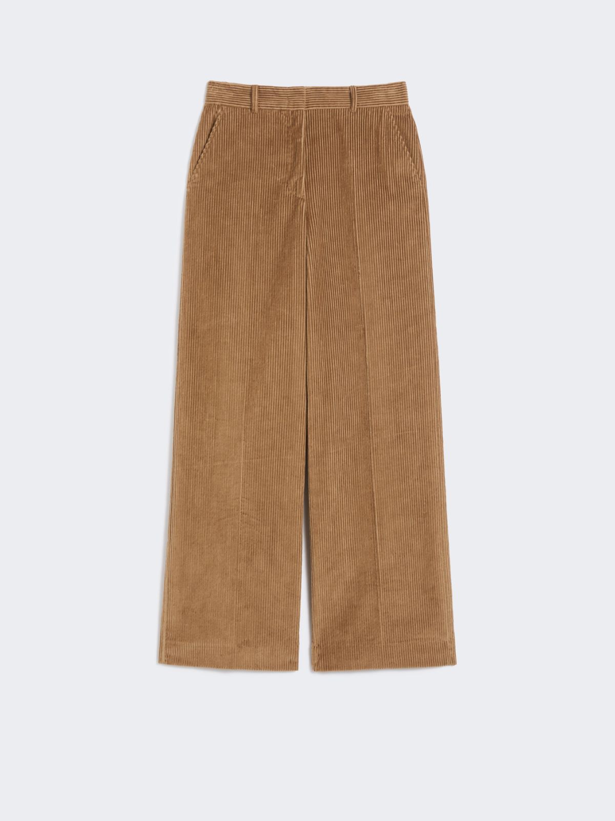Wide-leg corduroy trousers - HAZELNUT BROWN - Weekend - 5
