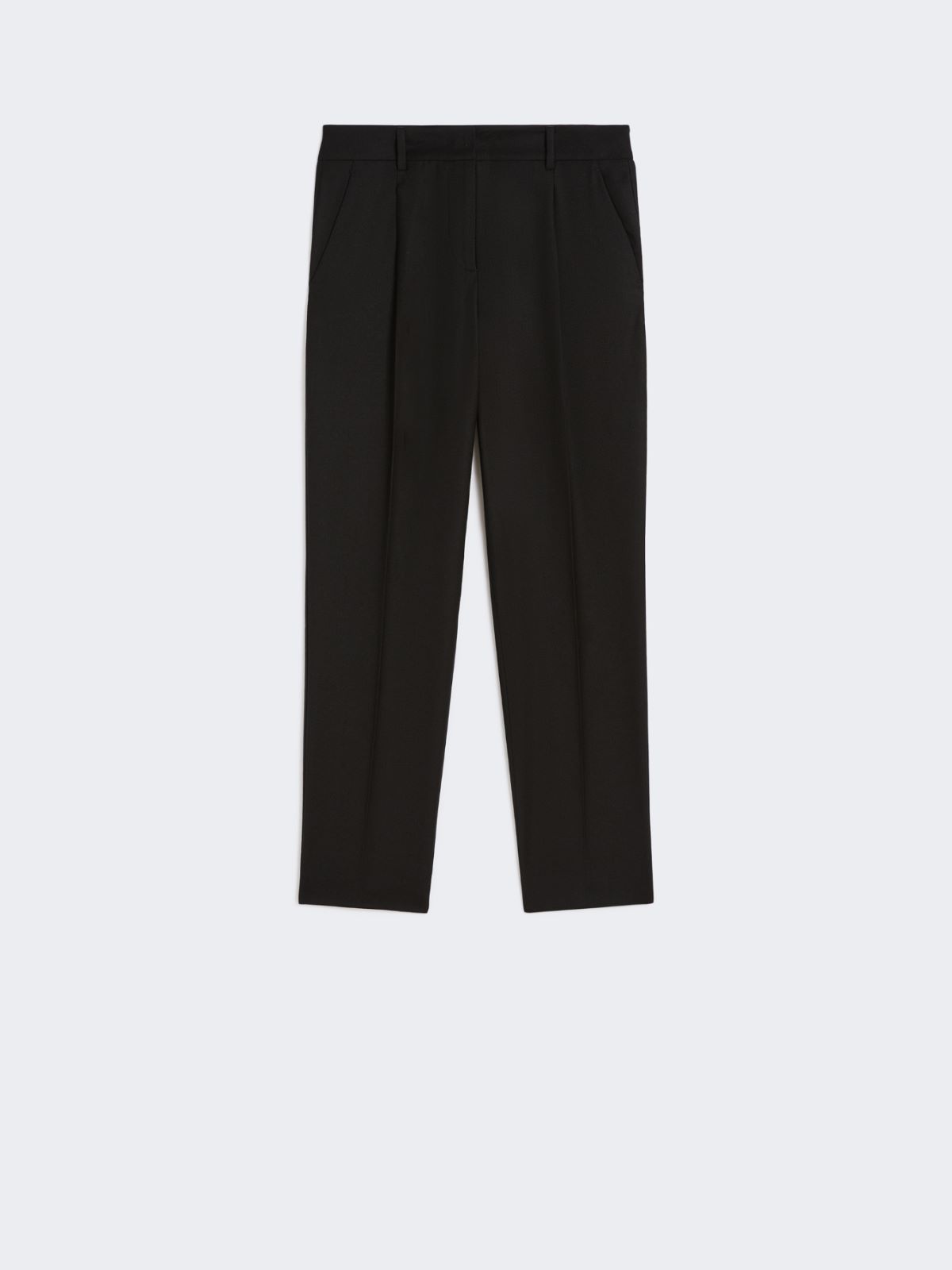 Wool flannel cigarette trousers - BLACK - Weekend - 5