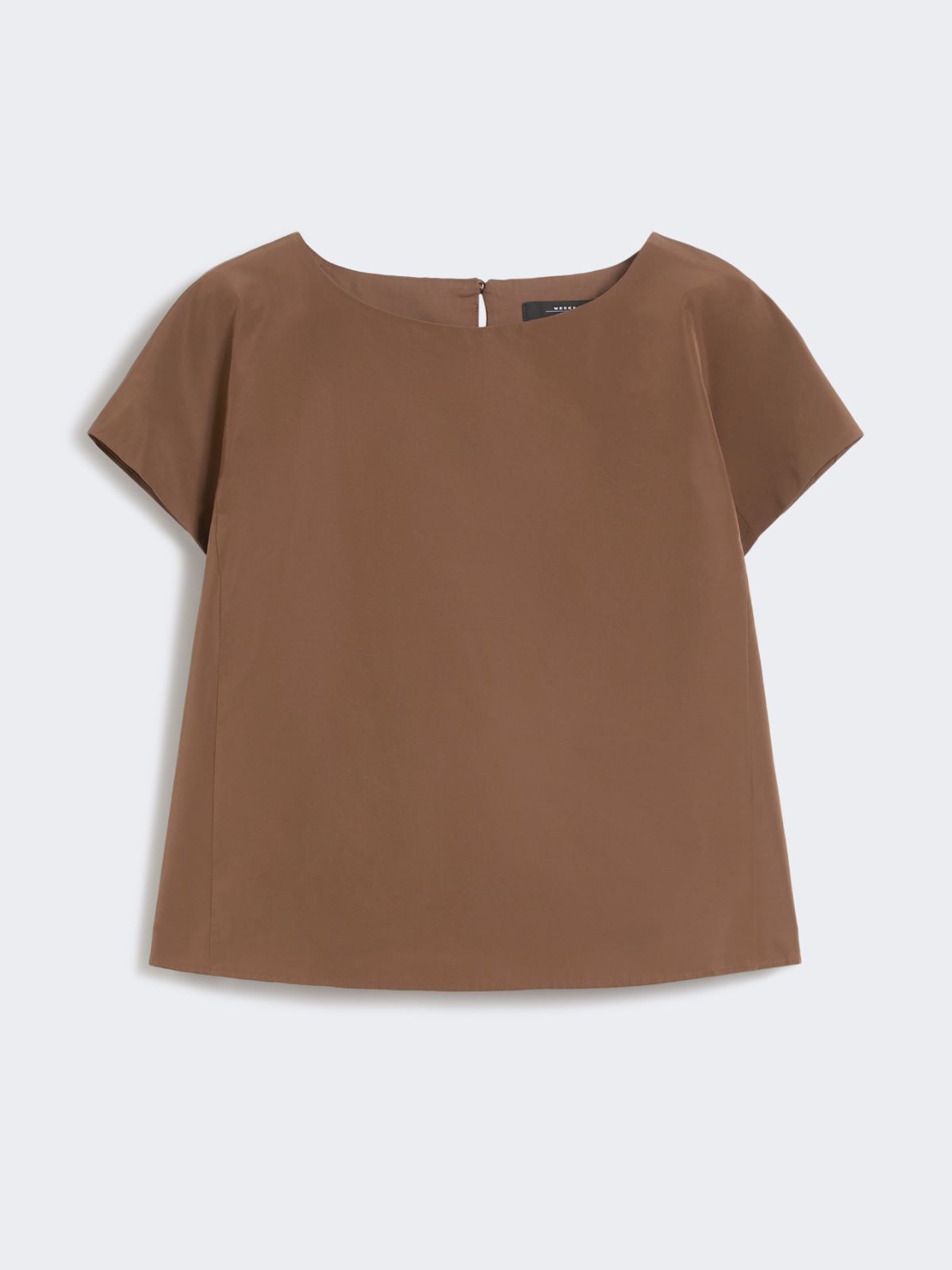Taffeta boxy top - CHOCOLATE - Weekend - 5