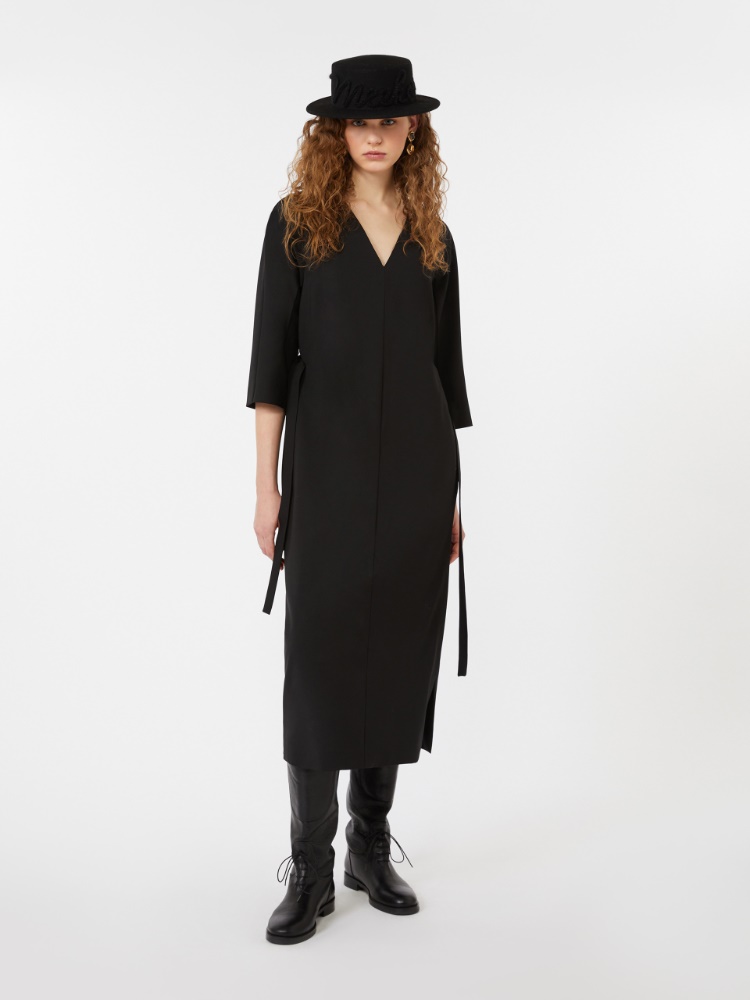 Woollen cloth dress - BLACK - Weekend