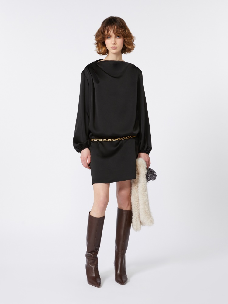 Minidress in shiny envers satin - Weekend
