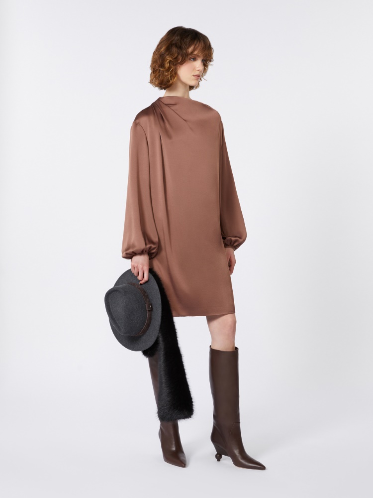 Minidress in shiny envers satin - Weekend