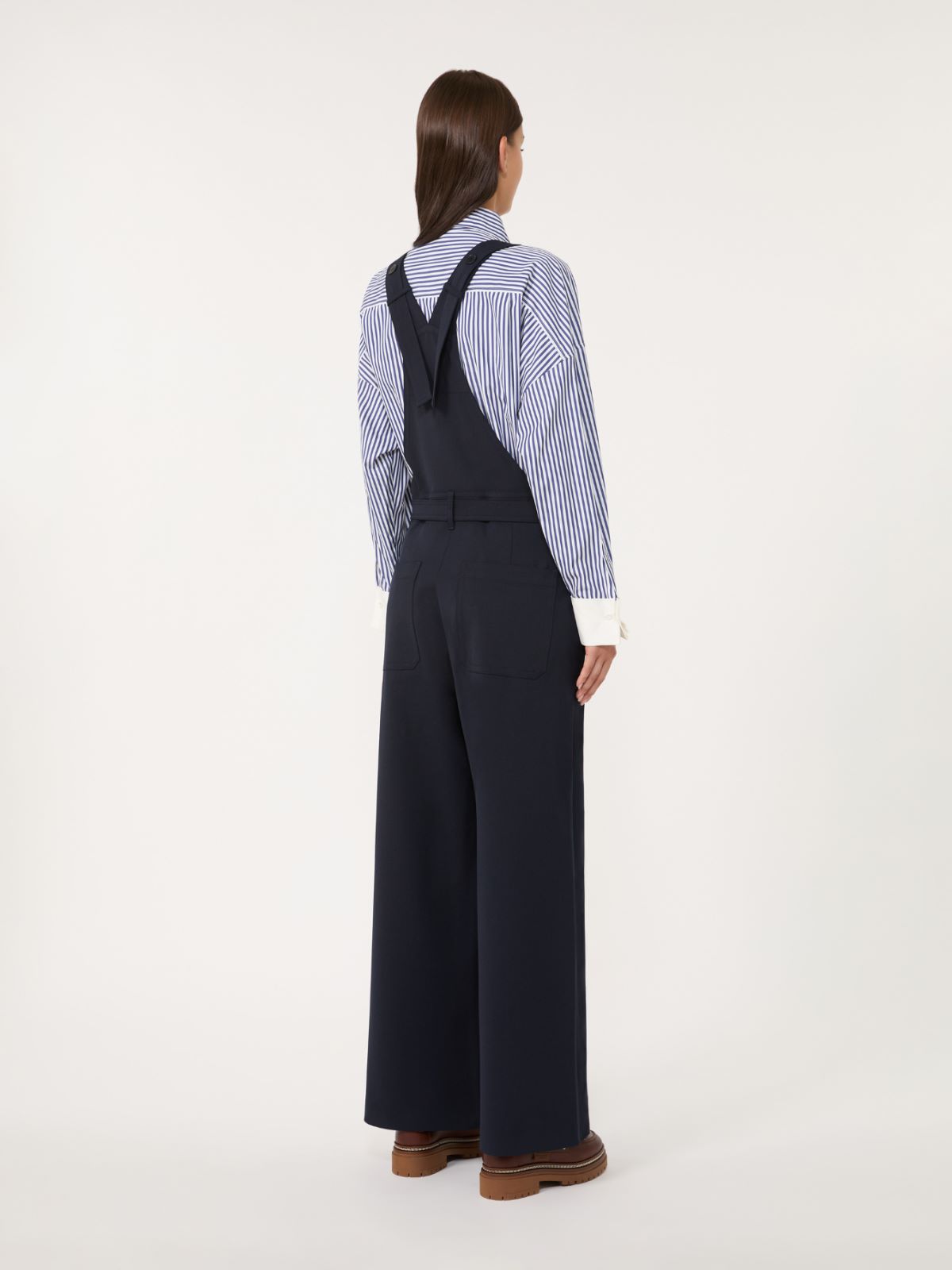 Gabardine wool dungarees - NAVY - Weekend - 3