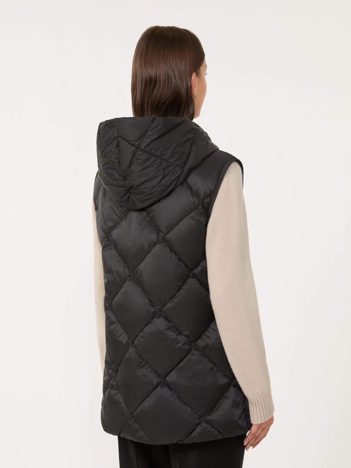 Gilet in water-repellent tech fabric - BLACK - Weekend - 3
