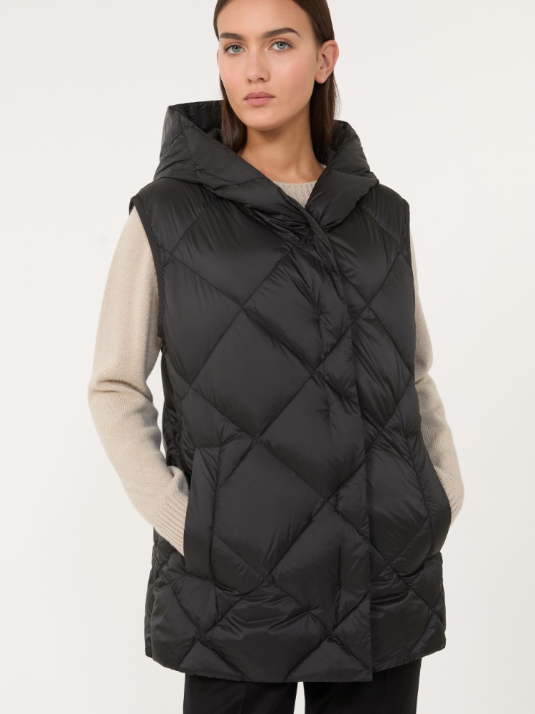 Gilet in water-repellent tech fabric - BLACK - Weekend