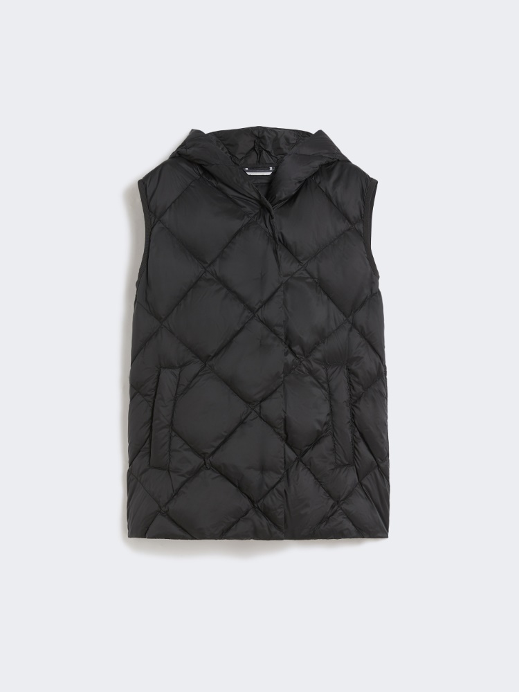 Gilet in water-repellent tech fabric - BLACK - Weekend - 2
