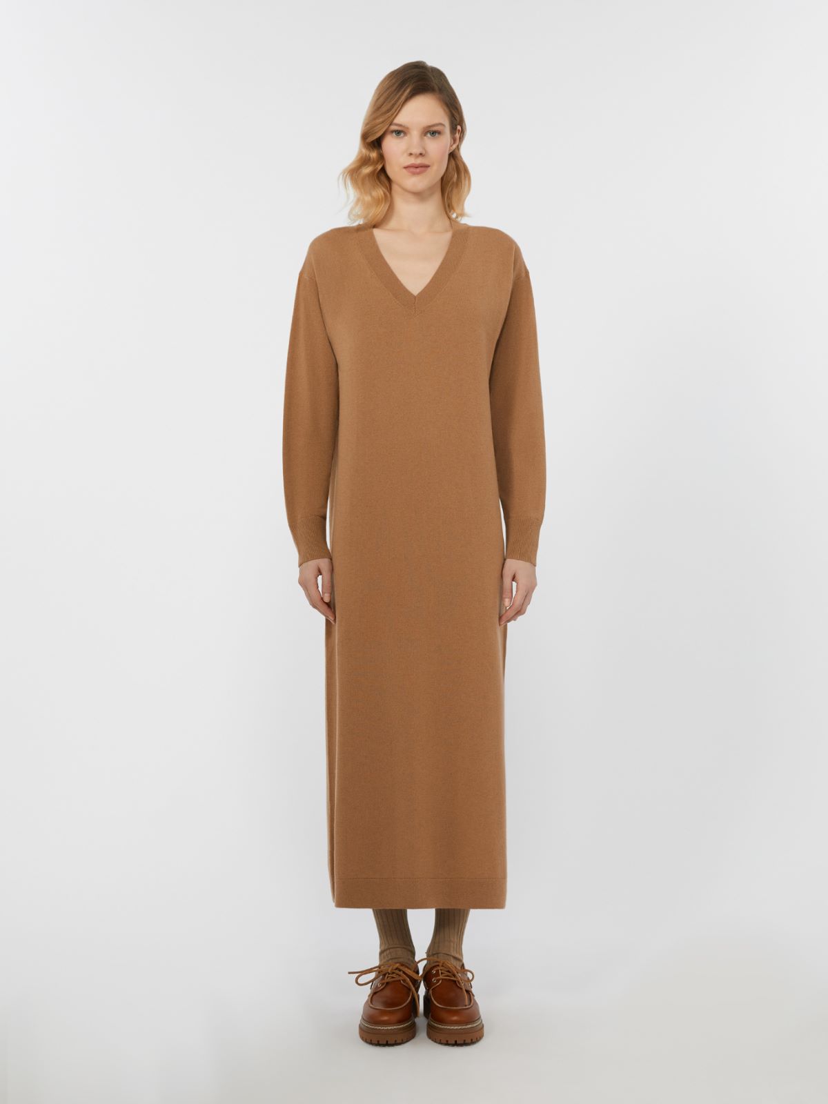Wool and cashmere knit dress - CAMEL - Weekend - 2