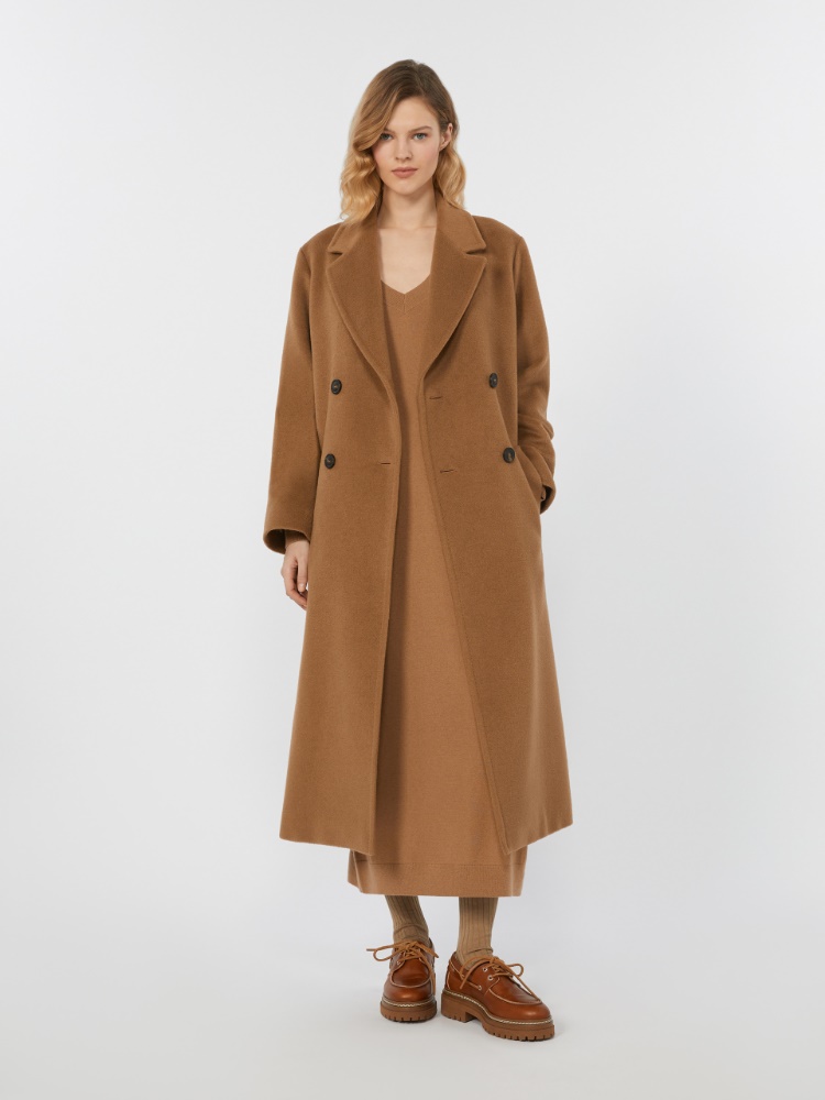 Wool and cashmere knit dress - CAMEL - Weekend