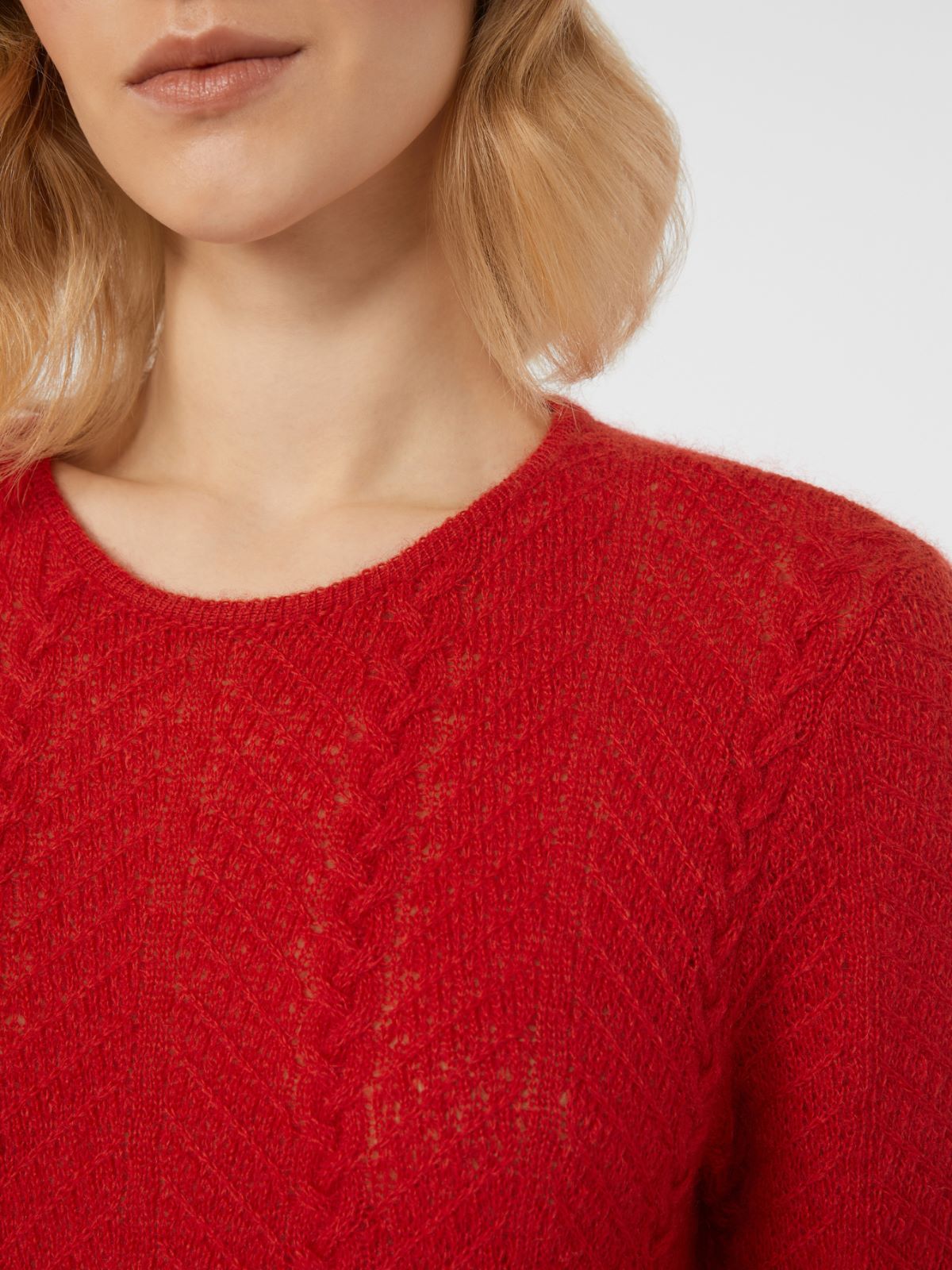 Mohair blend dress - RED - Weekend - 4