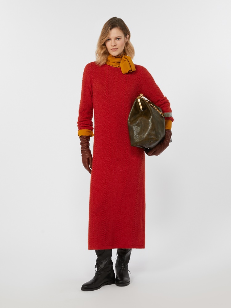 Mohair blend dress - RED - Weekend