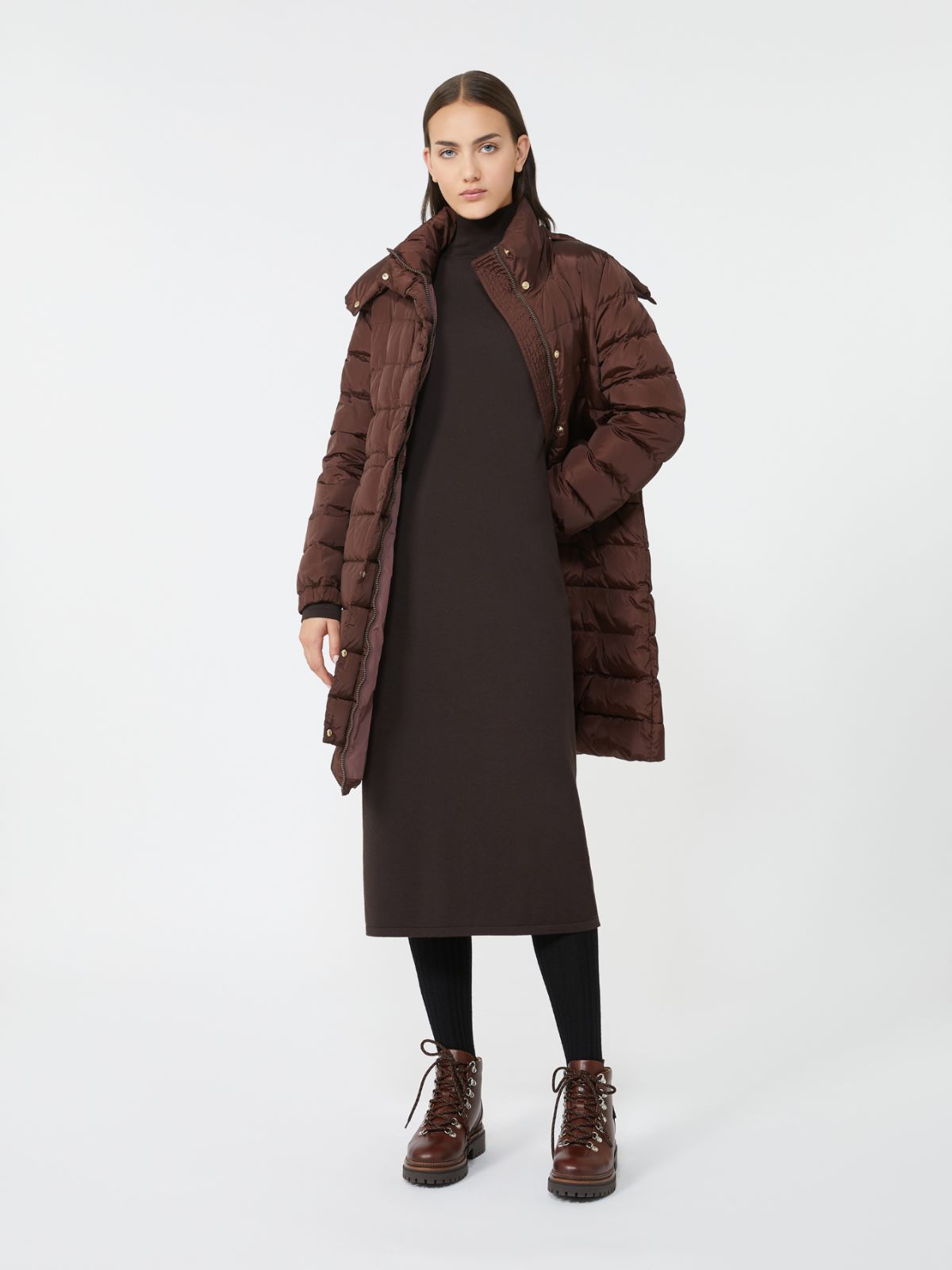 Wool knit dress - CHOCOLATE - Weekend