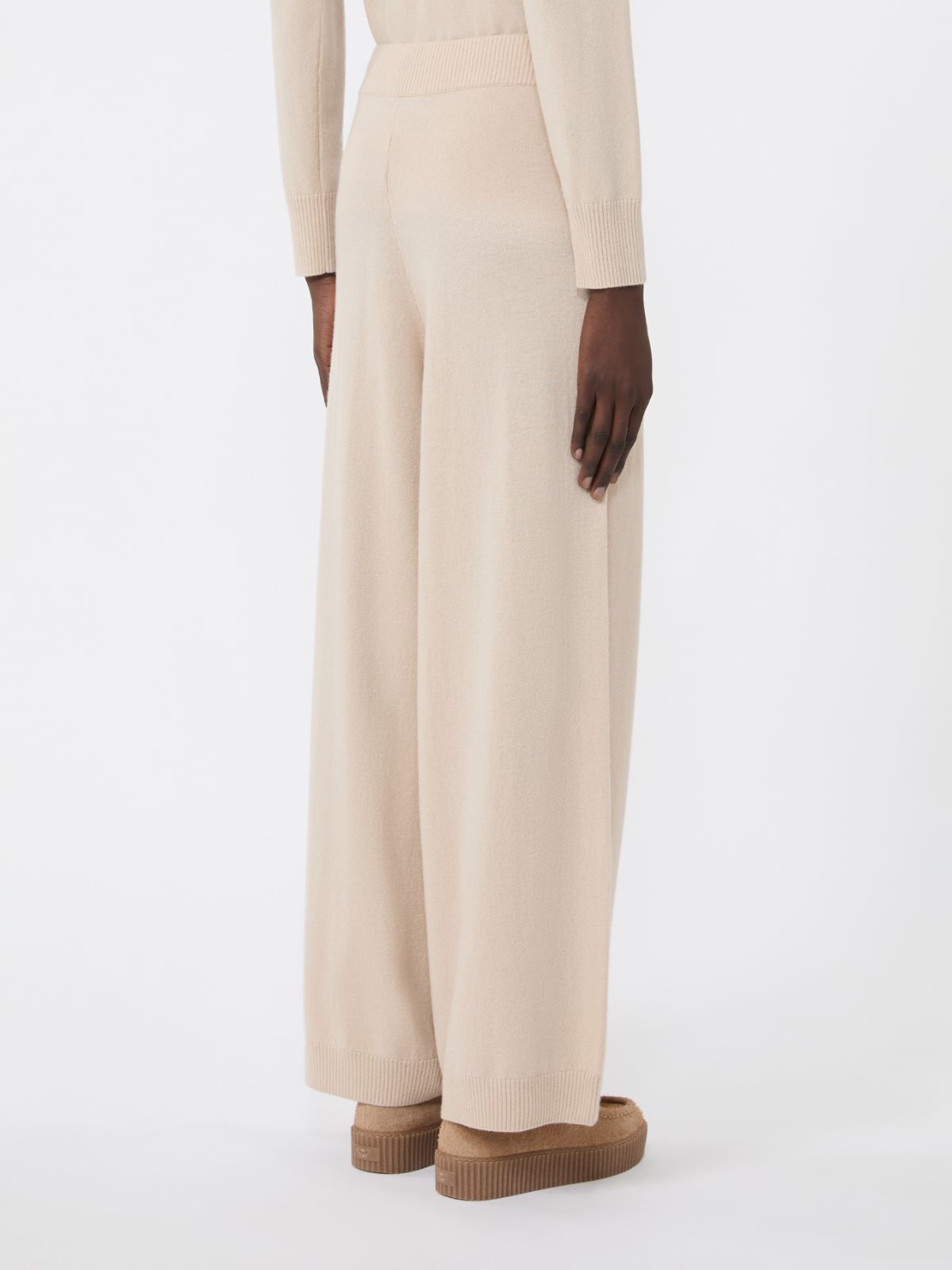 Wool and cashmere yarn trousers - BEIGE - Weekend - 3