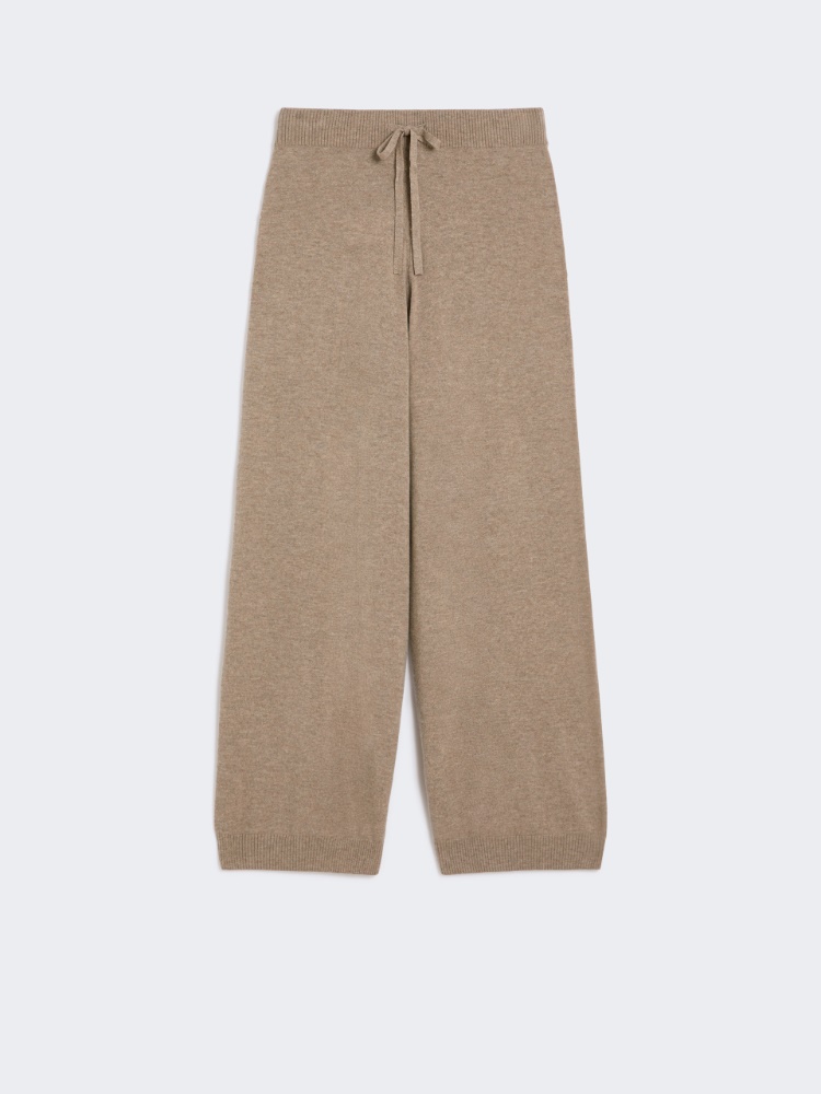 Wool and cashmere yarn trousers - HAZELNUT BROWN - Weekend - 5