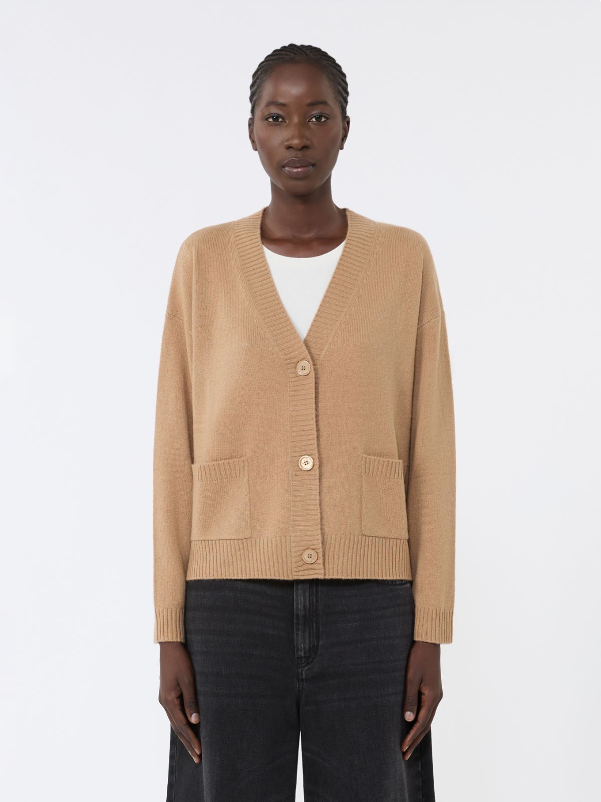 Cashmere knit cardigan - CAMEL - Weekend - 2
