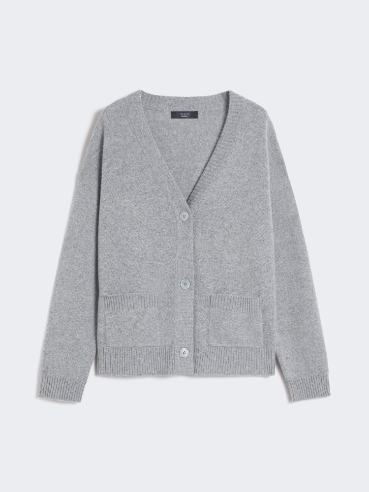 Cashmere knit cardigan - MEDIUM GREY - Weekend