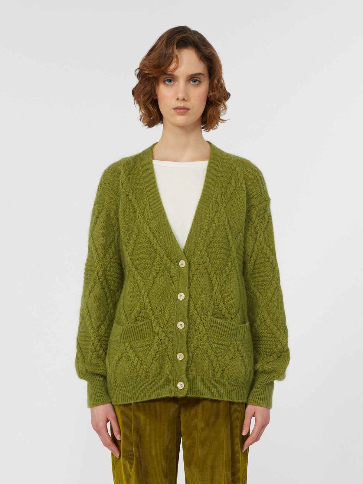 Mohair blend cardigan - GREEN - Weekend - 2