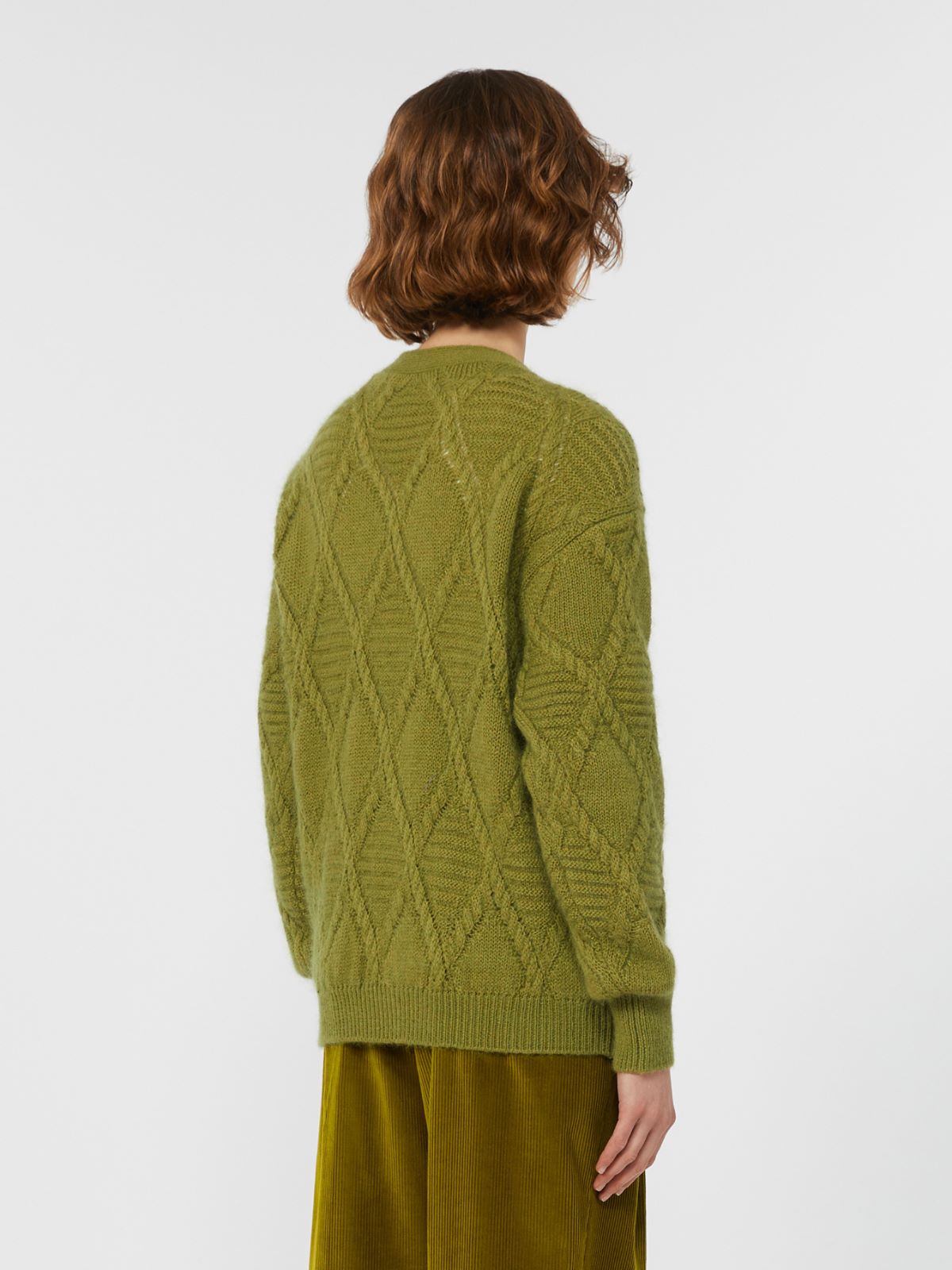 Mohair blend cardigan - GREEN - Weekend - 3