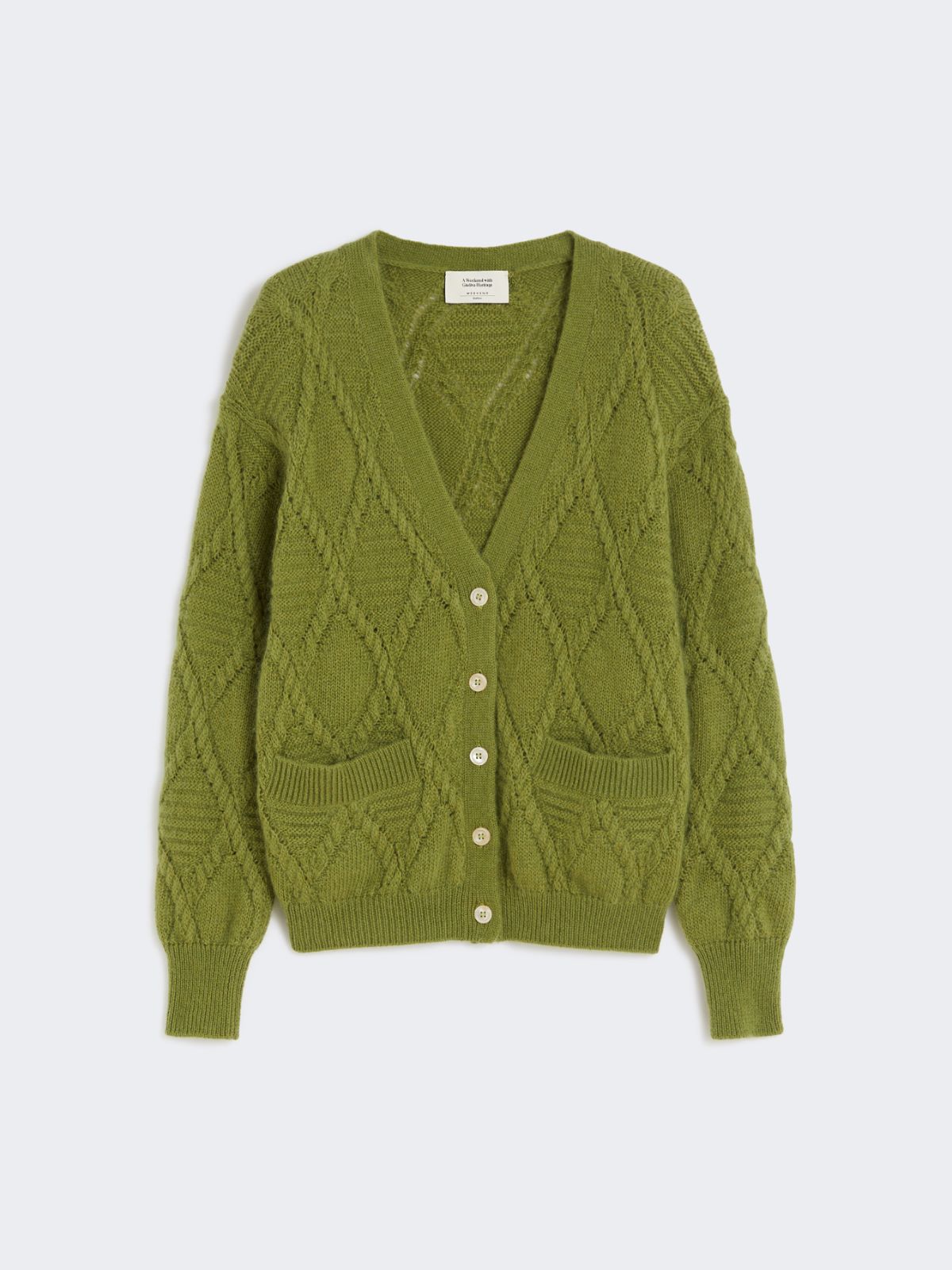 Mohair blend cardigan - GREEN - Weekend - 6