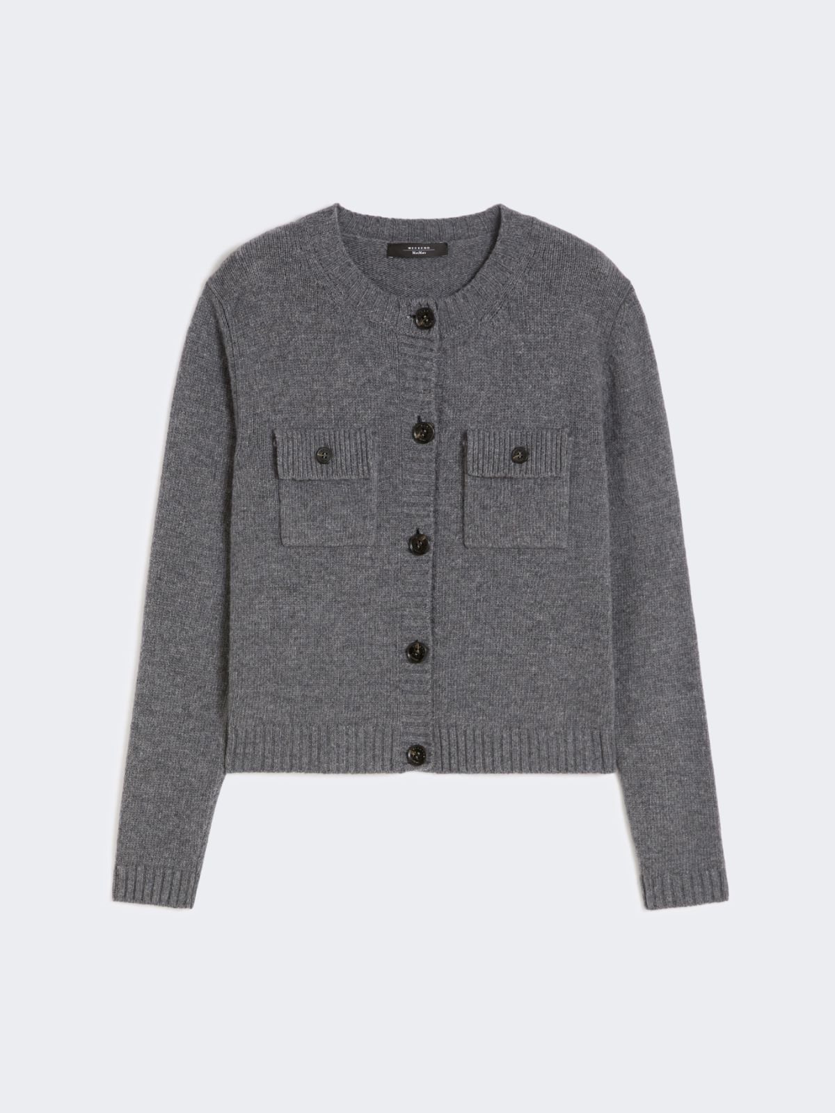 Pure wool yarn cardigan - DARK GREY - Weekend - 5