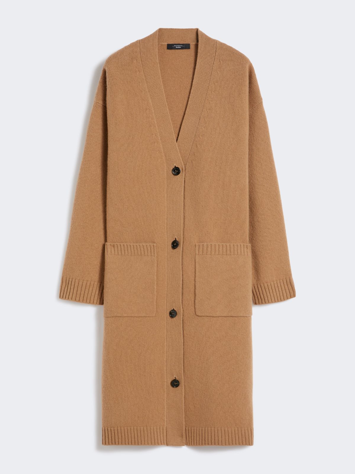 Long wool knit cardigan - CAMEL - Weekend - 5